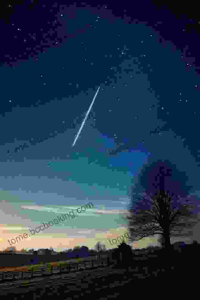 A Beautiful Illustration Of Halley's Comet Streaking Across The Night Sky Halley S Comet: A Celestial Love Story