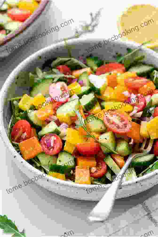 A Colorful Summer Salad With Fresh Vegetables, Herbs, And A Tangy Vinaigrette Summer On A Plate: More Than 120 Delicious No Fuss Recipes For Memorable Meals From Loaves And Fishes