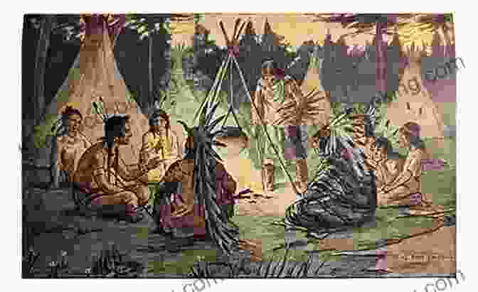 A Group Of Native Americans Gather Around A Campfire The Old Way: A Story Of The First People