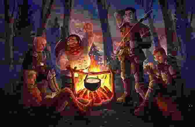 A Screenshot Of A Group Of Characters Conversing Around A Campfire Eden S Gate: The Sands: A LitRPG Adventure