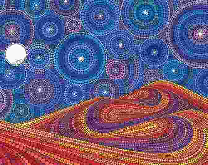 A Vibrant Aboriginal Artwork Featuring Intricate Dot Paintings Alice Springs (The City Series)