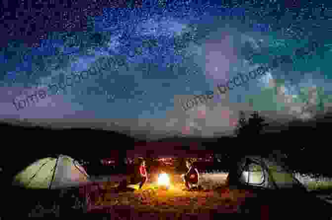 A Woman Camping Under A Starry Night Sky. Ruby S Dance: One Woman S Motorcycle Journey Across North America