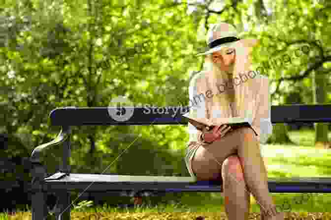 A Woman Sitting On A Park Bench, Surrounded By Blooming Flowers, Reading A Book Flowers Faith Finding Your Way And Other F Words