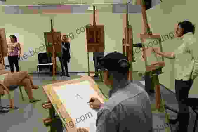 An Artist Sketching A Model In A Life Drawing Class Mastering Drawing The Human Figure: From Life Memory And Imagination (Dover Art Instruction)