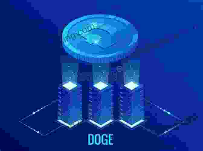An Illustration Of The Blockchain Network, With Dogecoin Logos Floating Around Cryptocurrency: Dogecoin (202 Non Fiction 8)