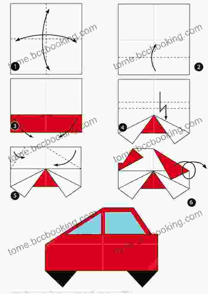 An Origami Vehicle Toy Made Of Red And White Paper Origami Toys Paul Jackson