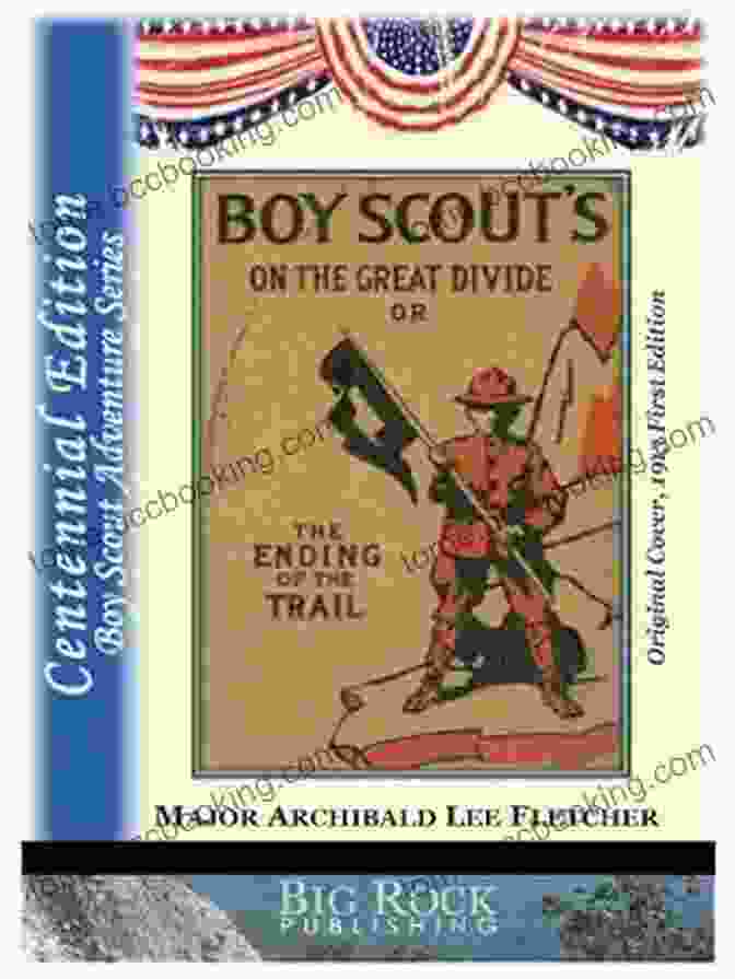 Boy Scouts On The Great Divide Book Cover With Two Scouts Hiking Through A Mountain Pass Boy Scouts On The Great Divide Or The Ending Of The Trail