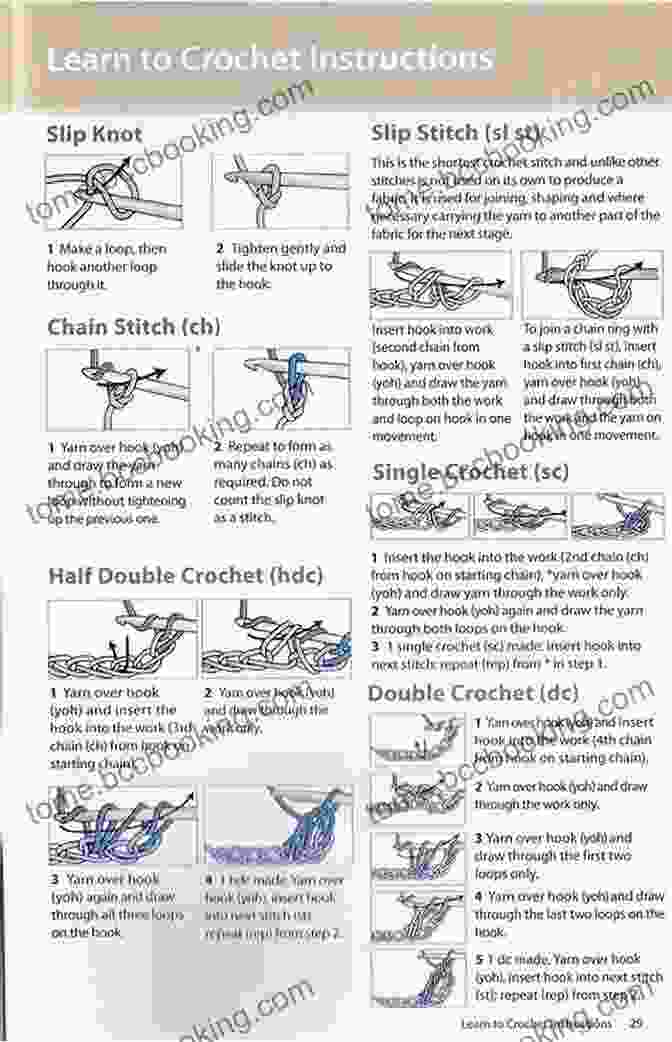 Clear Illustrations Of Basic Crochet Stitches The Crochet Answer Book: Solutions To Every Problem You Ll Ever Face Answers To Every Question You Ll Ever Ask
