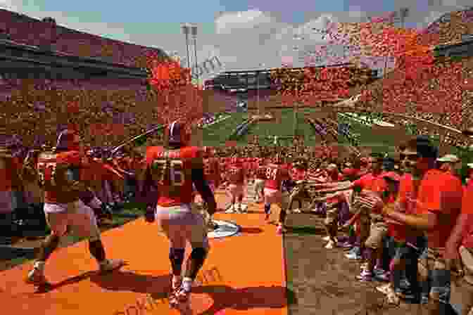Clemson Tigers Football Team Running Onto The Field Clemson: Where The Tigers Play