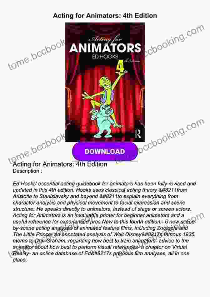 Cover Image Of 'Acting For Animators 4th Edition' Acting For Animators: 4th Edition