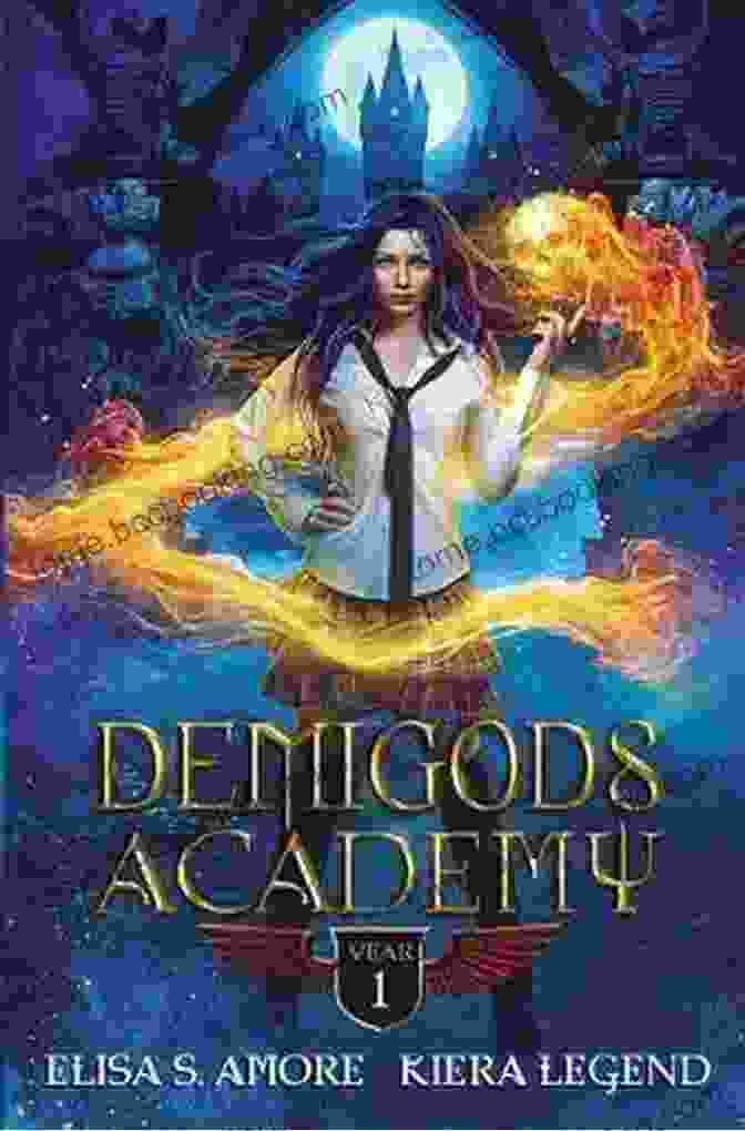 Cover Of Demigods Academy: Year One, Featuring A Group Of Demigods Preparing For Battle Demigods Academy Year One (Young Adult Supernatural Urban Fantasy) (Demigods Academy 1)
