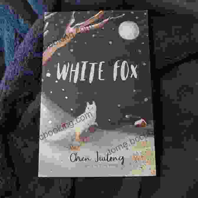 Dilah, A Young White Fox, Stands Atop A Grassy Hill, Gazing Up At The Full Moon. The Moonstone, A Glowing Blue Orb, Hovers Above Her, Casting An Ethereal Light On The Scene. White Fox: Dilah And The Moonstone