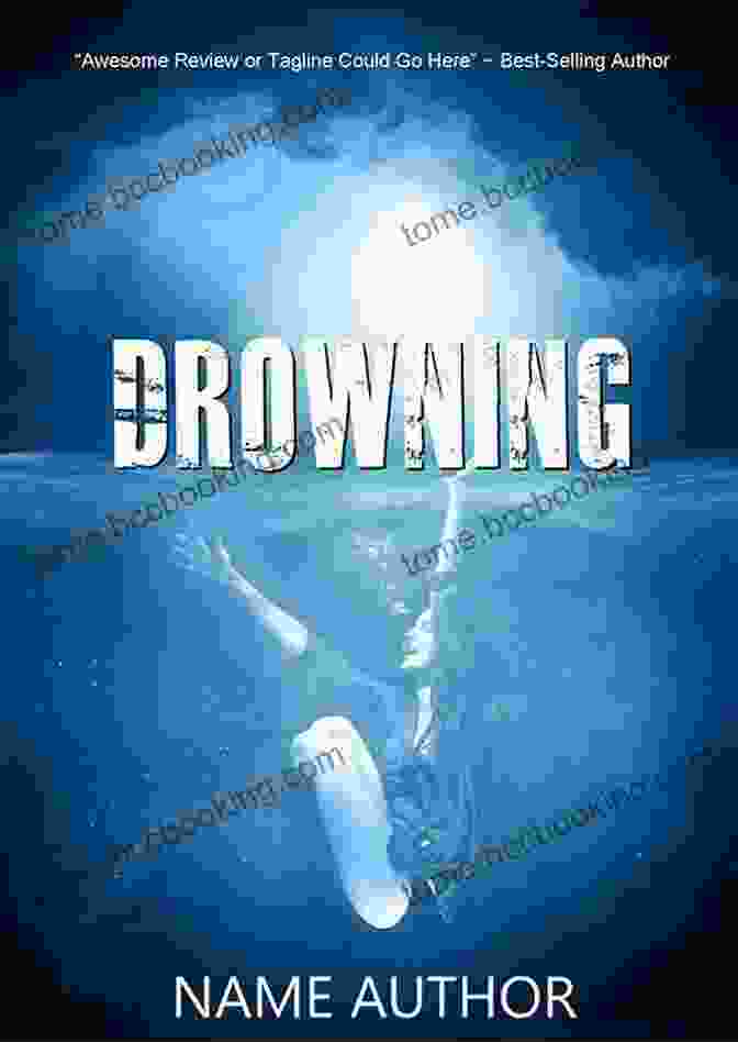 Drowntown Book Cover Showing A Man Drowning In A Dark Ocean Drowntown: One Robbie Morrison