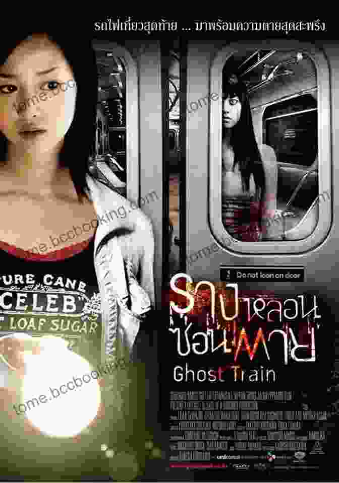 Ghost Train Book Cover Featuring A Ghostly Train Disappearing Into A Foggy Forest Ghost Train Paul Yee