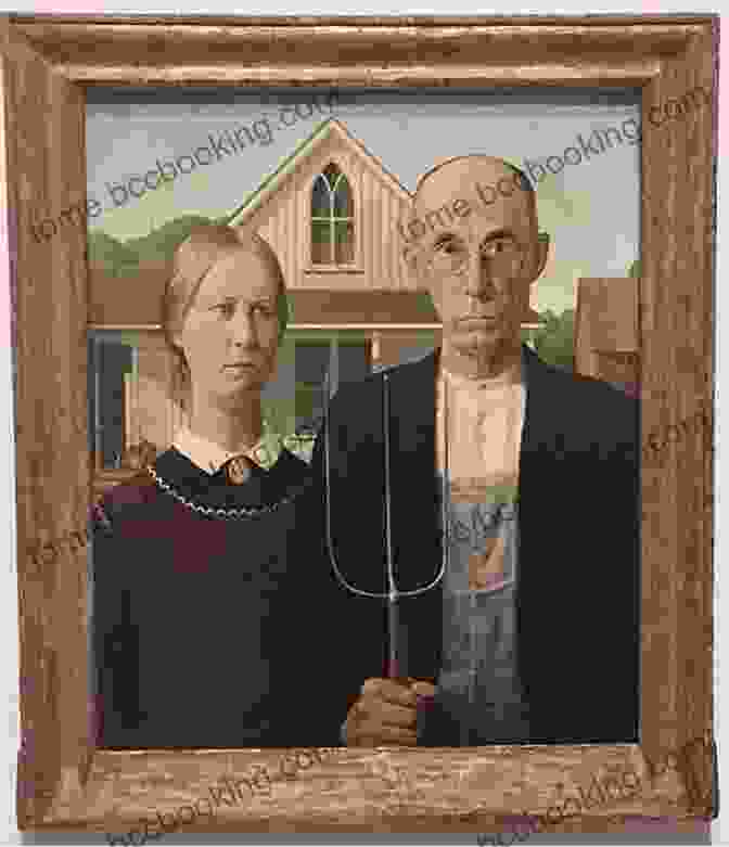 Grant Wood's American Gothic House, Rendered With Meticulous Detail American Gothic: The Life Of Grant Wood