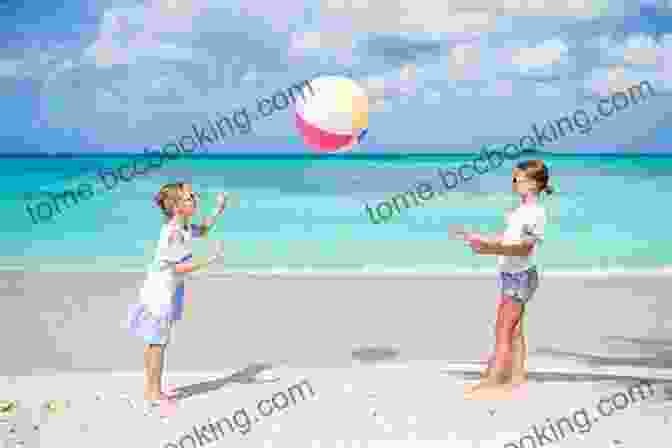 Little Girl Playing With A Red Beach Ball On The Beach Growing Up On An Island And The Tale Of My Red Beach Ball