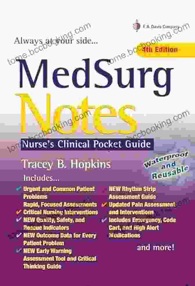 Nurse Using Medsurg Notes Nurse Clinical Pocket Guide At The Bedside MedSurg Notes Nurse S Clinical Pocket Guide