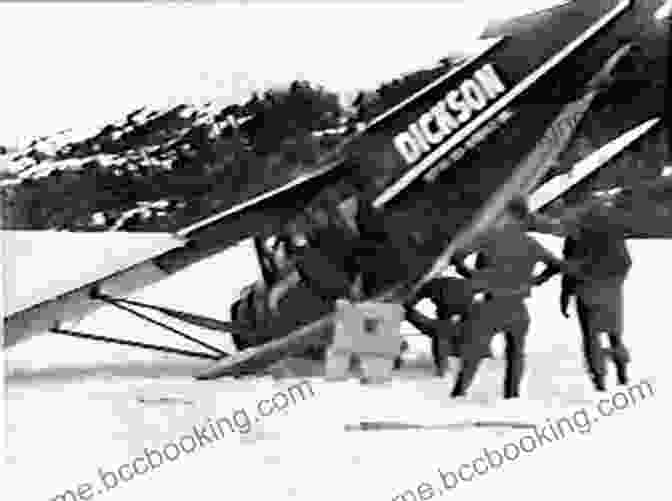 Roy Dickson Standing Next To His Plane In Alaska Roy Dickson 1930s Alaska Bush Pilot
