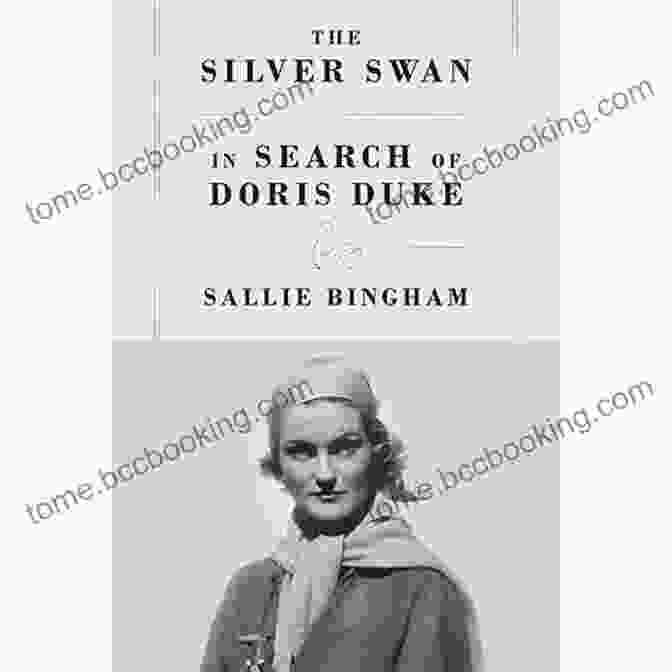 The Silver Swan In Search Of Doris Duke Book Cover Featuring A Silver Swan Sculpture And A Woman's Silhouette Against A Sunset The Silver Swan: In Search Of Doris Duke
