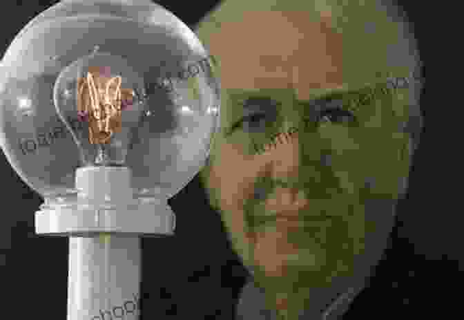 Thomas Alva Edison Proudly Holding An Incandescent Light Bulb, A Testament To His Transformative Invention Edison Edmund Morris