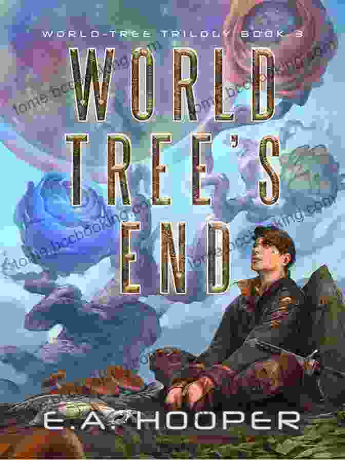 World Tree Trilogy Book Cover, Featuring A Young Hero Standing In Front Of A Giant Tree With Swirling Clouds And A Vibrant Sky Behind World Tree Online (World Tree Trilogy 1)